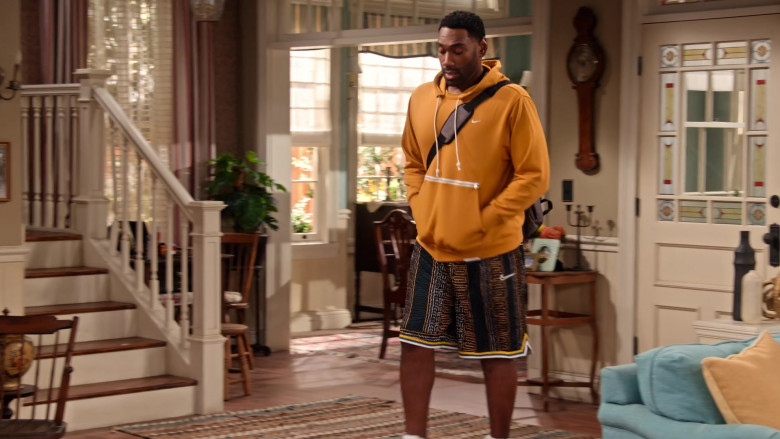 Nike Hoodie and Shorts Worn by Anthony Alabi as Moz McKellan in Family Reunion S03E07 (1)