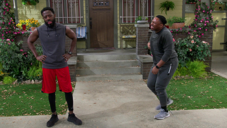 Nike Men's Compression Pants of Sheaun McKinney as Malcolm in The Neighborhood S03E15 (1)