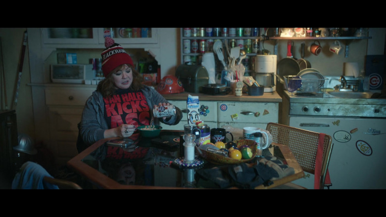 Old Style Beer and Farmland Milk of Melissa McCarthy as Lydia Berman in Thunder Force (2)