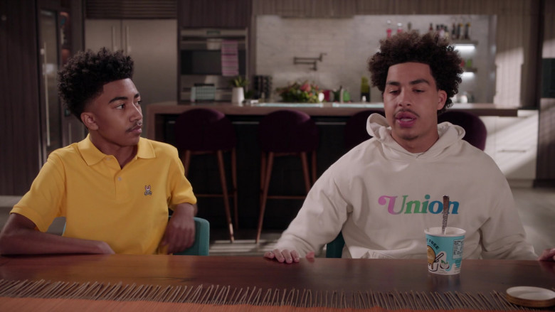 Psycho Bunny Yellow Polo Shirt Worn by Miles Brown as Jack Johnson in Black-ish S07E19 (1)