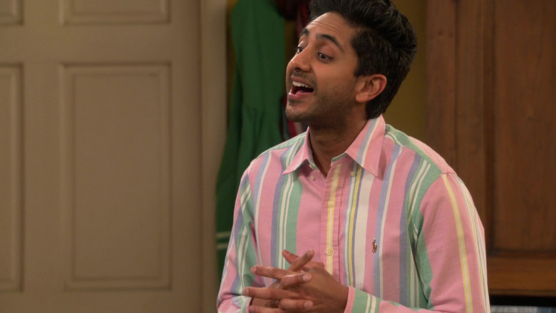 Ralph Lauren Shirt of Adhir Kalyan as Awalmir in United States of Al S01E03 TV Show 2021 (2)