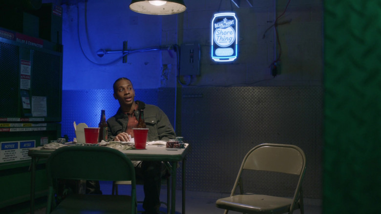 Shore Thing by Blue Point Brewing Company Neon Sign in Blue Bloods S11E10 The Common Good (2021)