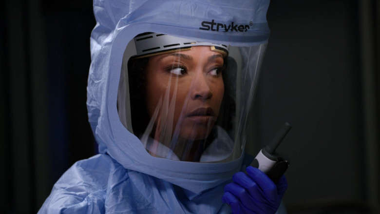 Stryker Personal Protection Equipment Worn by Doctors in Chicago Med S06E11 TV Show 2021 (5)
