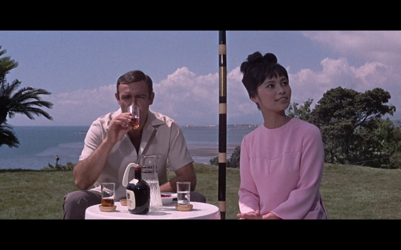 Suntory Whisky Enjoyed by Sean Connery as James Bond, an MI6 agent in You Only Live Twice (1967)