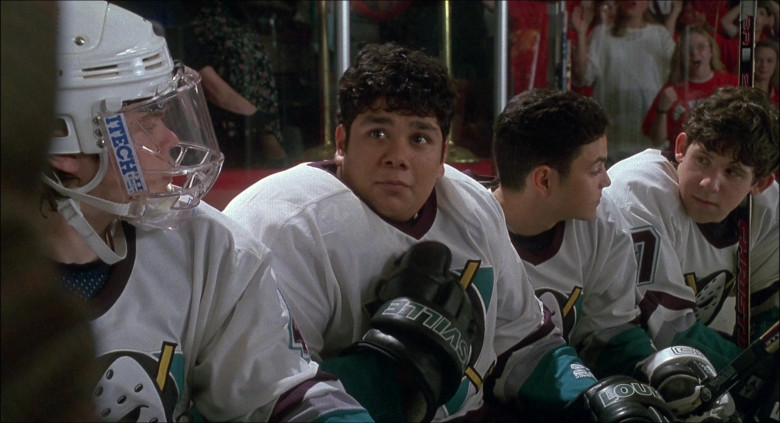 TPS Louisville Hockey Gloves of Shaun Weiss as Greg in D3 The Mighty Ducks (1996)
