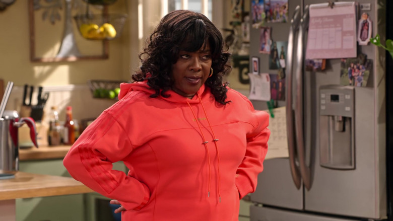 adidas x IVY PARK Orange Hoodie and Pants of Loretta Devine as M’Dear in Family Reunion S03E08 (1)
