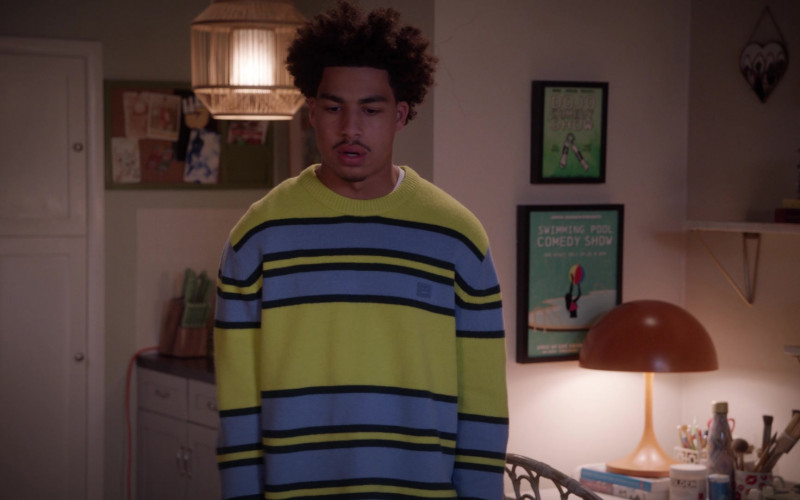 Acne Studios Sweater of Marcus Scribner as Andre 'Junior' Johnson Jr. in Black-ish S07E21 "Urban Legend" (2021)