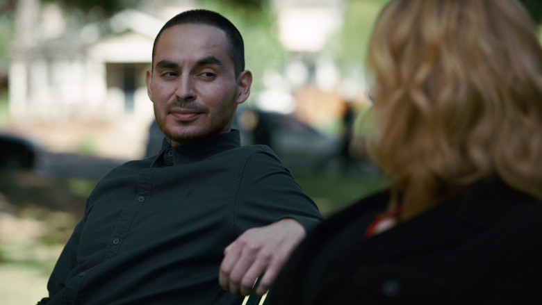 AllSaints Long Sleeved Shirt of Manny Montana as Christopher, also known as Rio in Good Girls S04E09 (2)