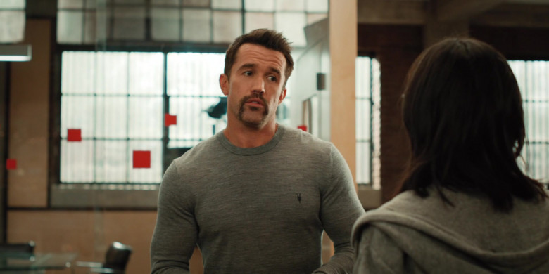 AllSaints Pullover of Rob McElhenney as Ian Grimm in Mythic Quest Raven's Banquet S02E03 #YumYum (2021)