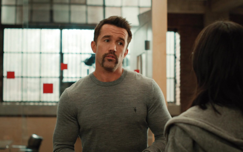 AllSaints Pullover of Rob McElhenney as Ian Grimm in Mythic Quest Raven's Banquet S02E03 #YumYum (2021)