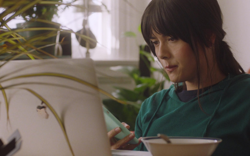 Apple MacBook Laptop of Patti Harrison as Anna in Together Together (2021)