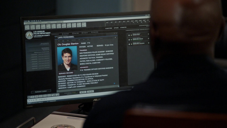 Asus Monitor in The Rookie S03E13 Triple Duty (2021)