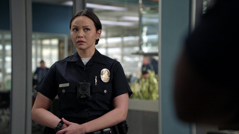 Axon Body Camera of Melissa O'Neil as Lucy Chen in The Rookie S03E13 Triple Duty (2021)