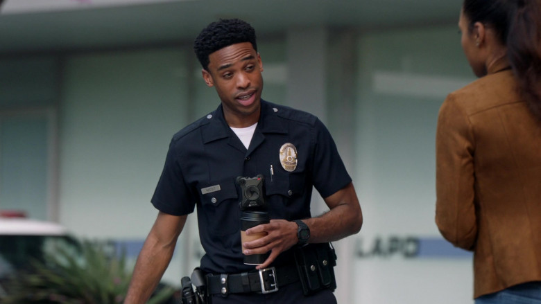 Axon Body Camera of Titus Makin Jr. as Jackson West in The Rookie S03E13 TV Show 2021 (1)