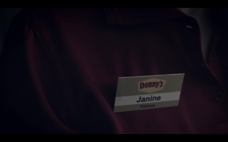 Denny’s Restaurant Waitress Name Tag of Madeline Brewer as Janine in The Handmaid’s Tale S04E04 TV Show (1)