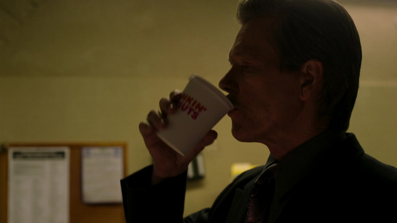 Dunkin’ Donuts Coffee Enjoyed by Kevin Bacon as John ‘Jackie’ Rohr in City on a Hill S02E06 Don’t Go Sayin Last Words (2021)
