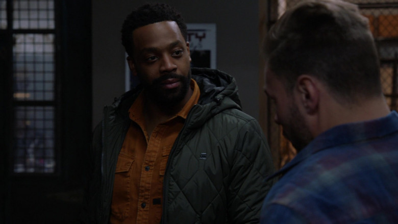 G-Star RAW Jacket Worn by LaRoyce Hawkins as Officer Kevin Atwater in Chicago P.D. S08E15 The Right Thing (2021)