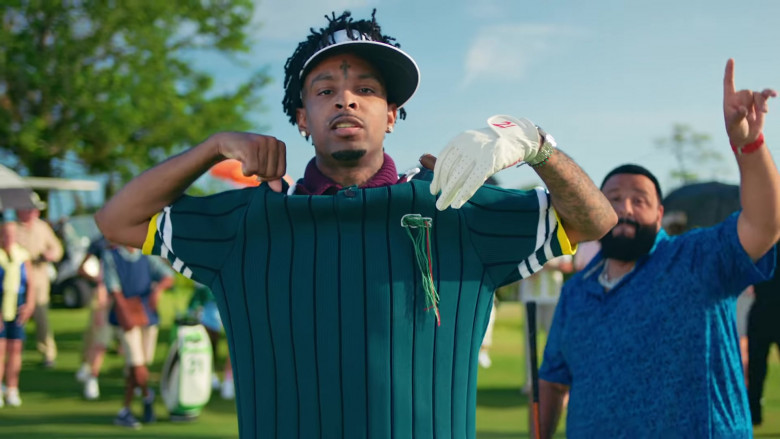Lacoste Shirt of 21 Savage in LET IT GO (3)