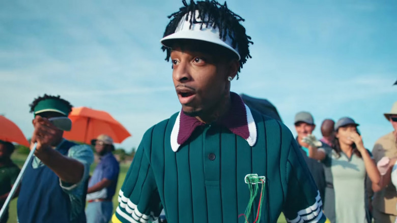 Lacoste Shirt of 21 Savage in LET IT GO (4)