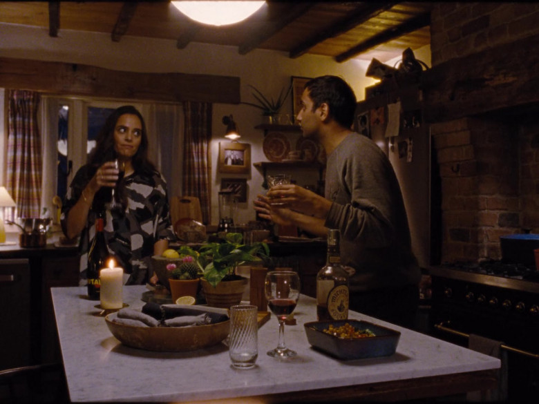 Michter's Bourbon Whiskey Enjoyed by Aziz Ansari as Dev Shah in Master of None S03E01 Moments in Love, Chapter 1 (2021)
