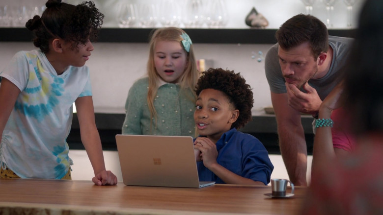 Microsoft Surface Laptop Used by JeCobi Swain as Kelvin in Home Economics S01E05 TV Show 2021 (2)