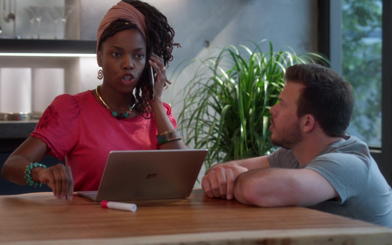 Microsoft Surface Laptop Used by Sasheer Zamata as Denise in Home Economics S01E05 (2)