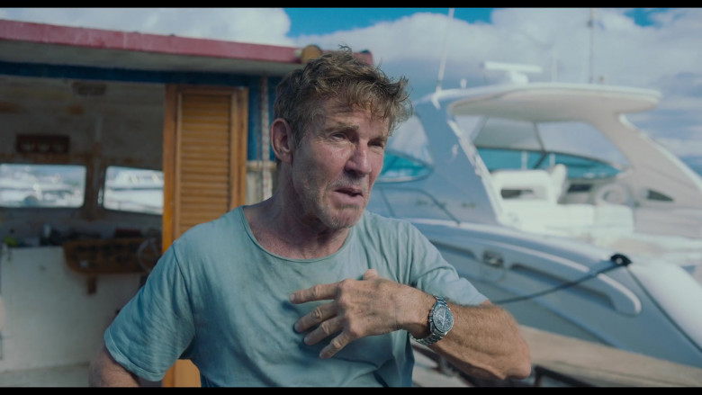 Omega Speedmaster Watch of Dennis Quaid as Wade in Blue Miracle 2021 Movie (1)