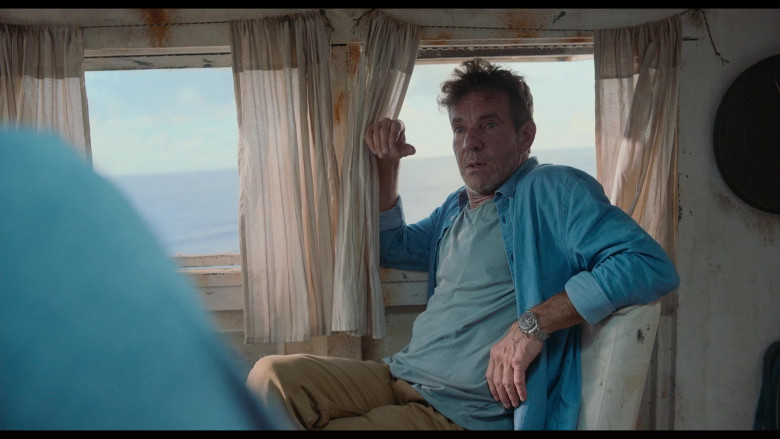 Omega Speedmaster Watch of Dennis Quaid as Wade in Blue Miracle 2021 Movie (2)