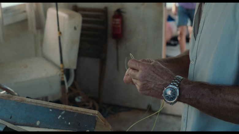 Omega Speedmaster Watch of Dennis Quaid as Wade in Blue Miracle 2021 Movie (4)
