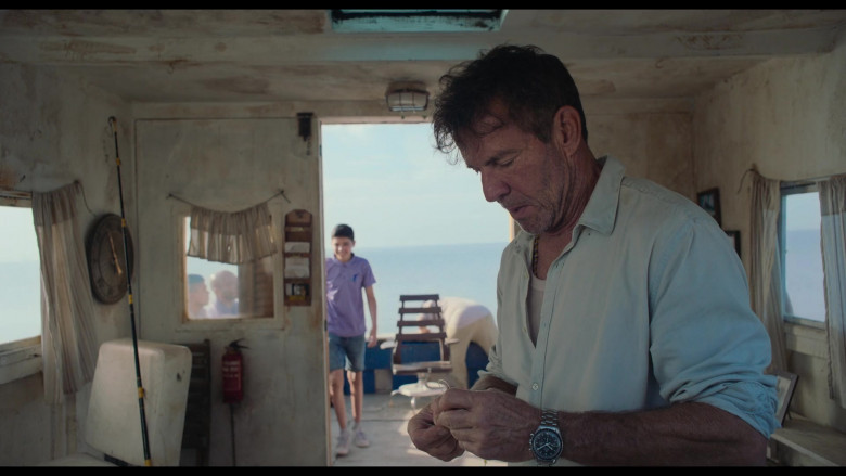 Omega Speedmaster Watch of Dennis Quaid as Wade in Blue Miracle 2021 Movie (5)