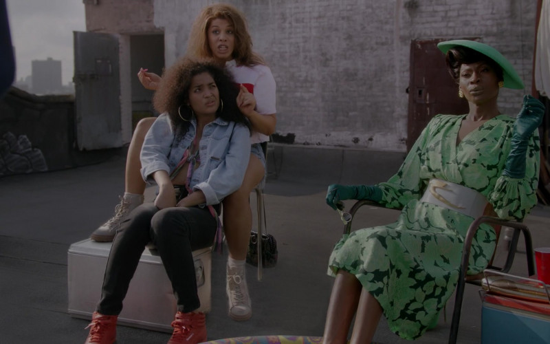 Reebok Women's Red High Top Sneakers in Pose S03E02 (1)