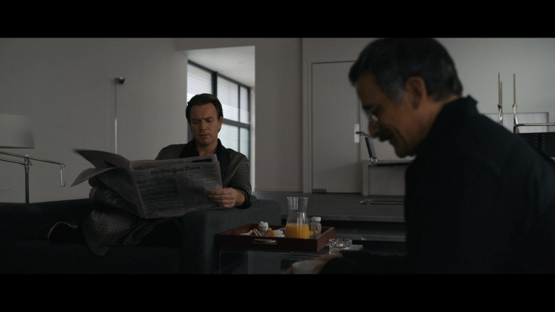 The New York Times Newspaper Held by Ewan McGregor as Halston in Halston E04 The Party's Over (2021)
