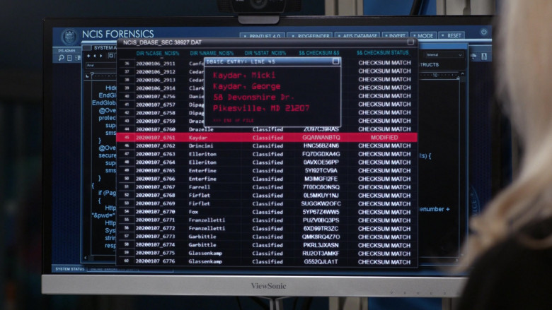 ViewSonic Monitor in NCIS S18E14 Unseen Improvements (2021)