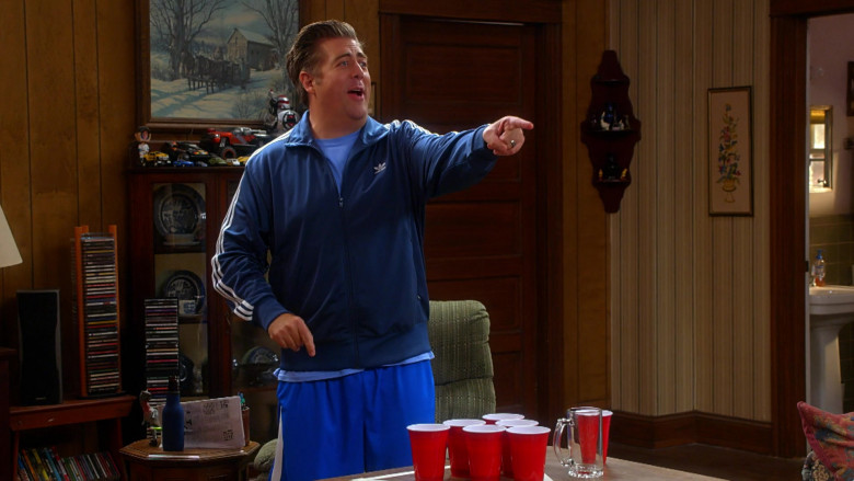 Adidas Blue Track Jacket of Eric Petersen as Kevin in Kevin Can Fk Himself S01E01 (1)