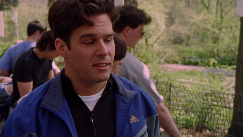 Adidas Men’s Track Jacket in Sex and the City S04E06 Baby, Talk Is Cheap (2001)