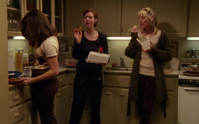 Adidas Women's Track Pants of Cynthia Nixon as Miranda Hobbes in Sex and the City S01E02 Models and Mortals (1998)