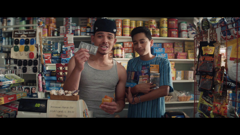 Advil, Cafe Bustelo, Cafe El Coqui, Trojan, Magnum, Ajay's Montana Bananas in In the Heights (2021)