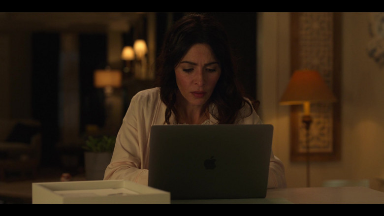 Apple MacBook Pro Laptop Used by Sarah Shahi as Billie Connelly in Sex Life S01E08 This Must Be the Place (2)