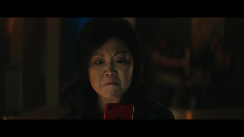 Apple iPhone Red Mobile Phone Used by Margaret Cho as Margot in Good on Paper 2021 Movie (1)