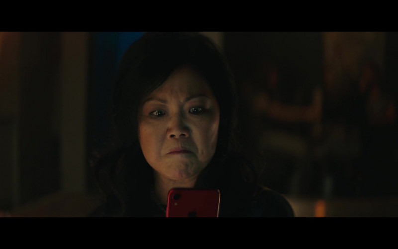 Apple iPhone Red Mobile Phone Used by Margaret Cho as Margot in Good on Paper 2021 Movie (1)