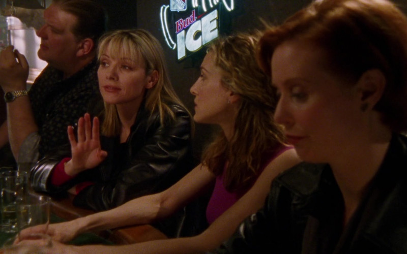 Bud ICE Beer Sign in Sex and the City S01E10 The Baby Shower (1998)