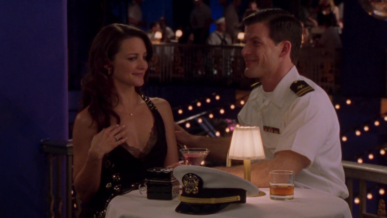 Chanel Mini Square Bag of Kristin Davis as Charlotte York in Sex and the City S05E01 Anchors Away (2002)