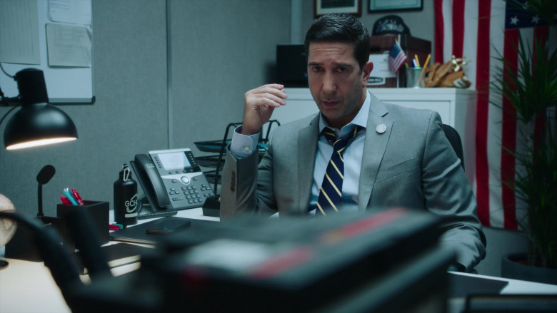 Cisco Phone of David Schwimmer as Jerry Bernstein in Intelligence S02E05 TV Show 2021 (2)