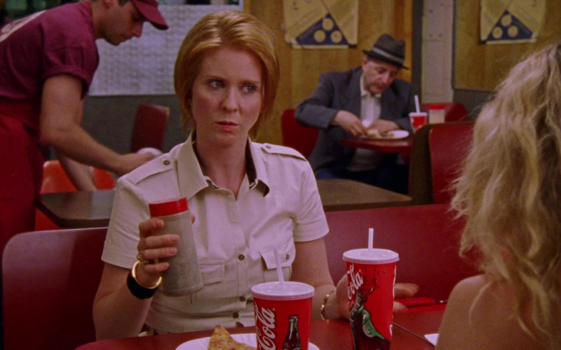 Coca-Cola Soda Enjoyed by Cynthia Nixon as Miranda Hobbes in Sex and the City S04E11 TV Show 2001 (1)