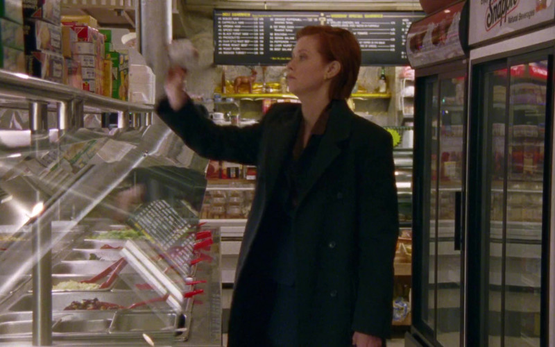 Coca-Cola and Snapple Refrigerators in Sex and the City S01E02 Models and Mortals (1998)
