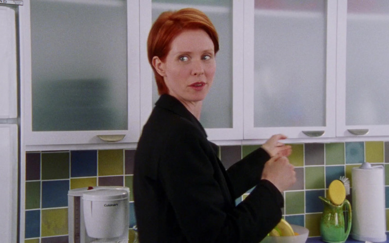 Cuisinart Coffee Maker Used by Cynthia Nixon as Miranda Hobbes in Sex and the City S03E03 Attack of the 5'10 Woman (2000)