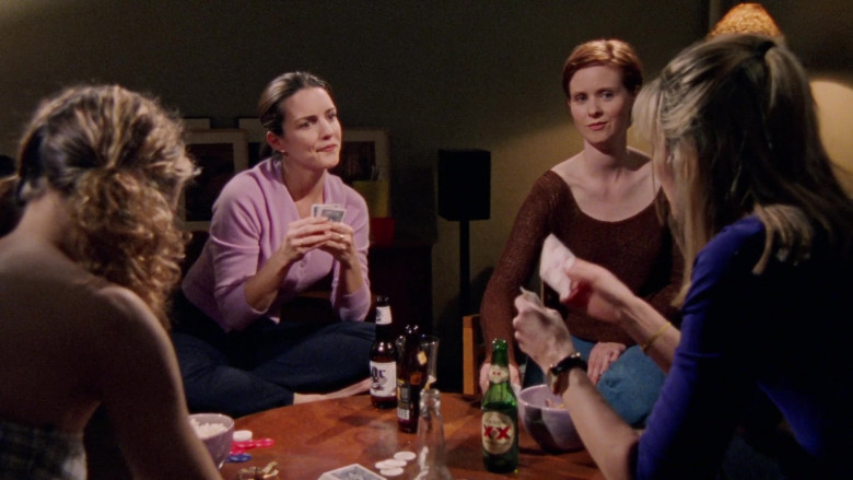 Dos Equis XX Beer Enjoyed by Kim Cattrall as Samantha Jones in Sex and the City S01E05 The Power of Female Sex (1998)