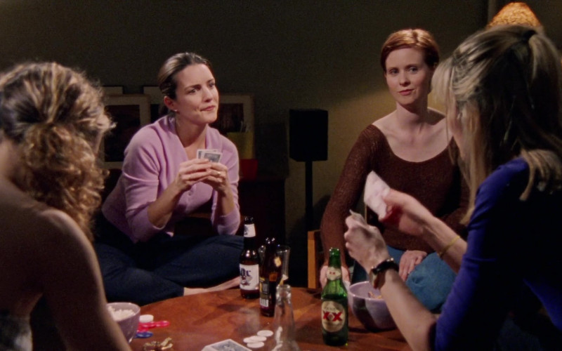 Dos Equis XX Beer Enjoyed by Kim Cattrall as Samantha Jones in Sex and the City S01E05 The Power of Female Sex (1998)