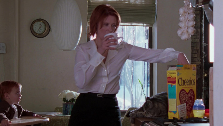 General Mills Cheerios Cereal of Cynthia Nixon as Miranda Hobbes in Sex and the City S06E19 An American Girl In Paris (Part Une) – TV Show 2004 (1)