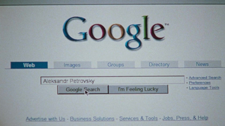 Google WEB Search Engine in Sex and the City S06E13 TV Show 2004 (1)